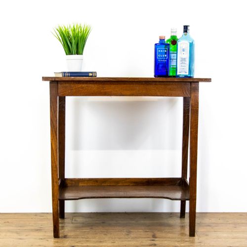 fig 1. Antique Oak Two Tier Side Table