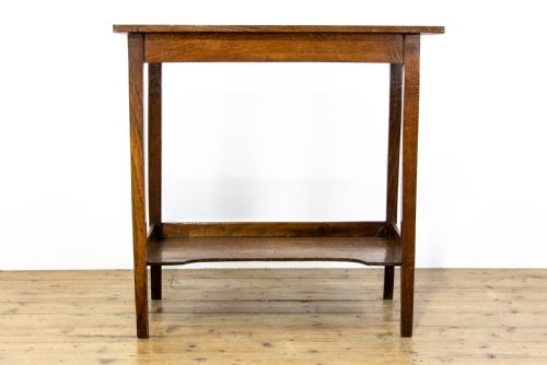 Antique Oak Two Tier Side Table