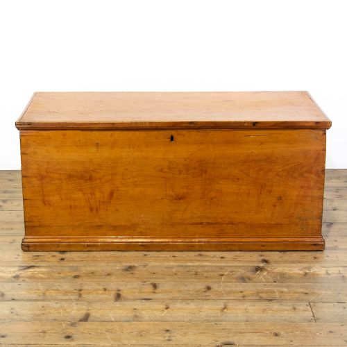 Antique Pine Trunk with Carry Handles
