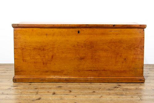 fig 1. Antique Pine Trunk with Carry Handles