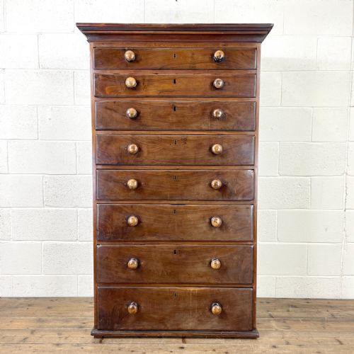 fig 1. Antique Mahogany Chest of Drawers