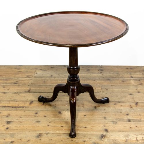 19th Century Mahogany Tilt Top Tripod Table
