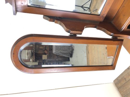 fig 1. Antique Satin Walnut Dressing Table Chest