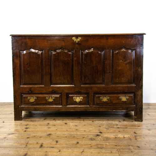 Antique 18th Century Welsh Oak Mule Chest