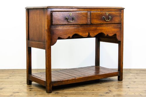 fig 2. Antique Oak Sideboard with Drawers
