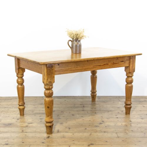 Antique Pine Farmhouse Kitchen Table