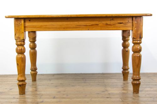 fig 2. Antique Pine Farmhouse Kitchen Table