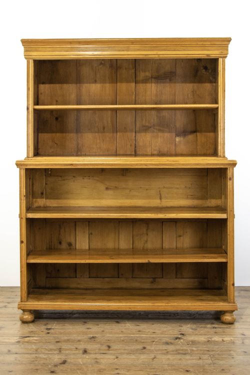 fig 1. Large Antique Pine Bookcase