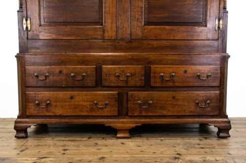 fig 2. 18th Century Oak Linen Press Housekeeper's Cupboard