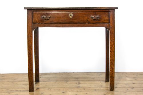 fig 1. Antique Oak Lowboy Side Table
