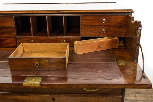 fig 2. Antique George III Mahogany Secretaire Chest of Drawers