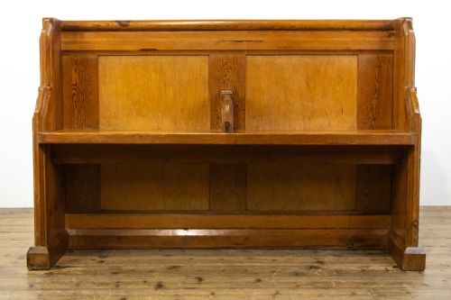 fig 2. Antique Pine Church Pew
