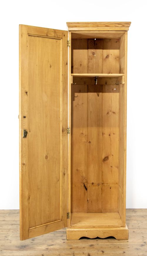 fig 1. Antique Pine Single Door Wardrobe