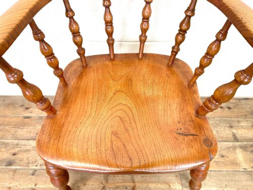 fig 2. Antique Elm Smoker's Bow Chair