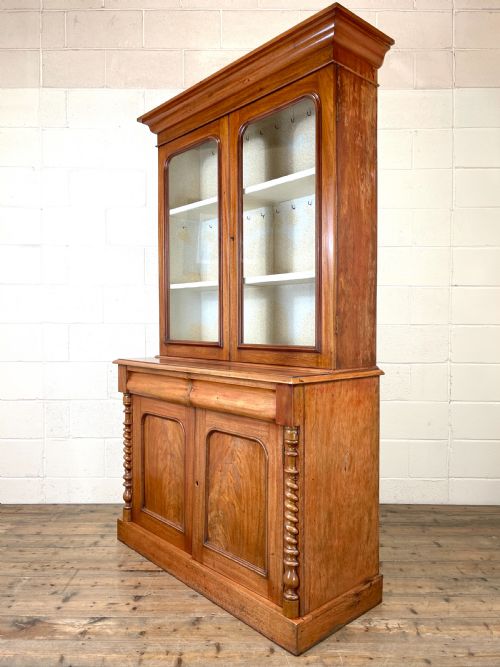 fig 2. Antique Victorian Mahogany Glazed Bookcase
