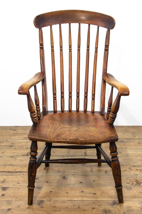 fig 2. Antique Windsor Elm and Beech Elbow Chair