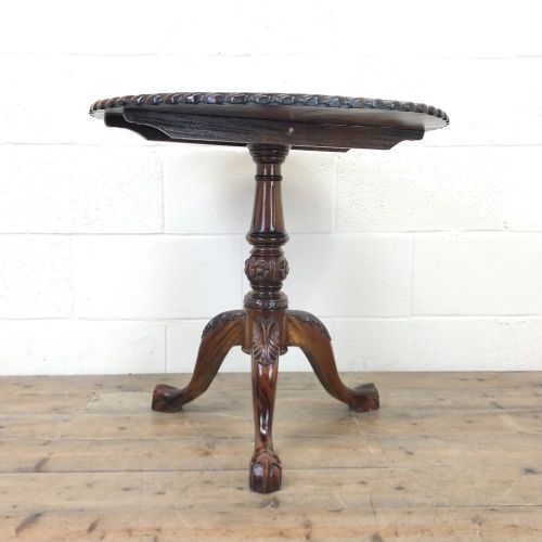 Antique Circular Top Pedestal Table
