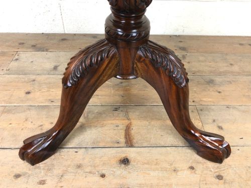 fig 1. Antique Circular Top Pedestal Table