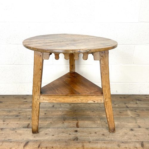 Antique Pine Cricket Table