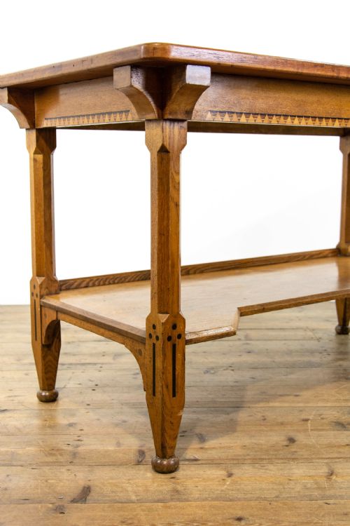 fig 2. Antique Oak Aesthetic Movement Table