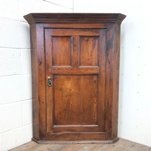 Antique Welsh Oak Corner Cupboard