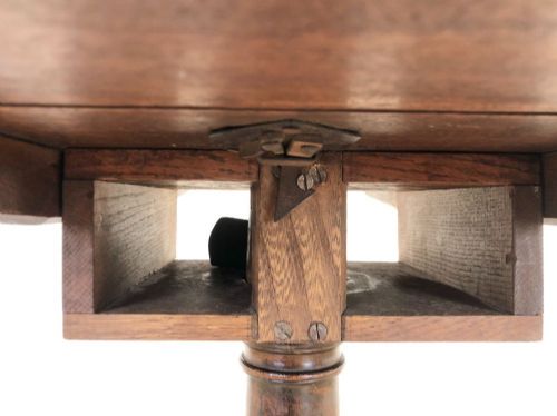 fig 1. Antique Mahogany Pillar Tripod Table