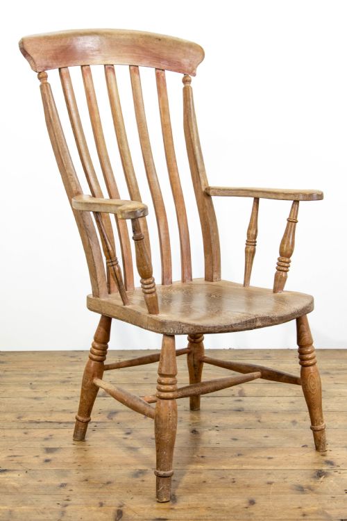 fig 2. Antique Ash and Elm Windsor Armchair