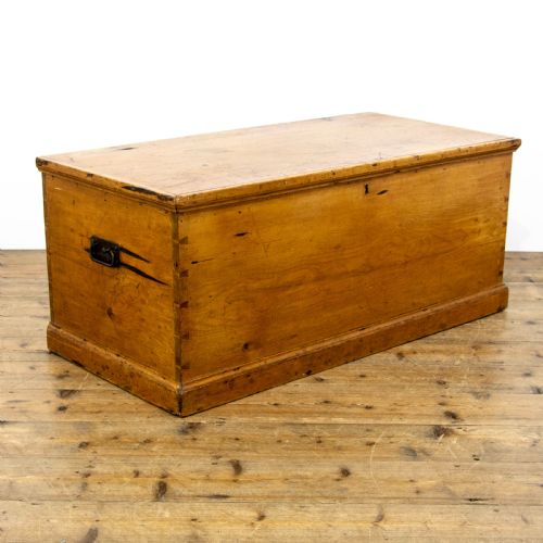 Victorian Antique Pine Trunk