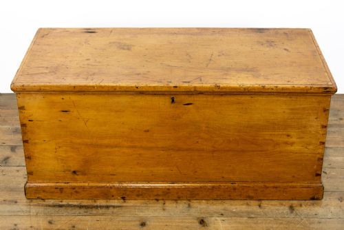 fig 2. Victorian Antique Pine Trunk
