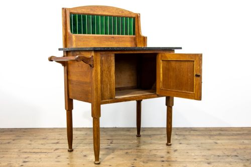 fig 2. Edwardian Oak Marble Top Washstand