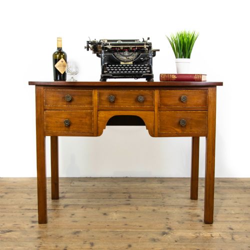 fig 1. Antique Inlaid Mahogany Side Table
