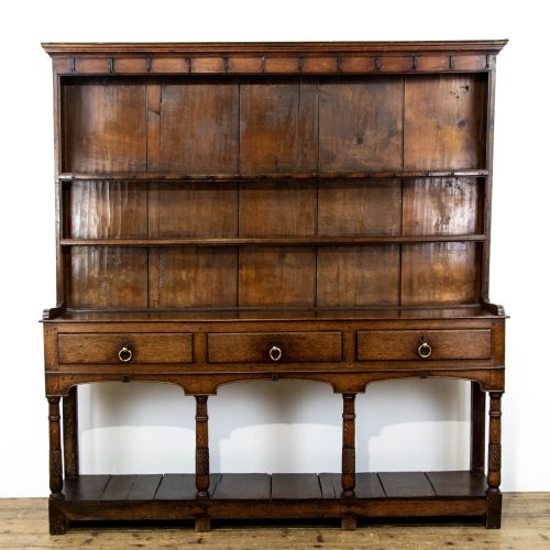 Antique Welsh Oak Pot Board Dresser
