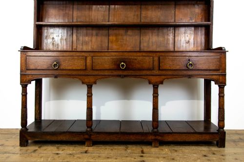 fig 2. Antique Welsh Oak Pot Board Dresser