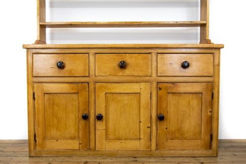 fig 1. Antique Victorian Pine Dresser and Rack