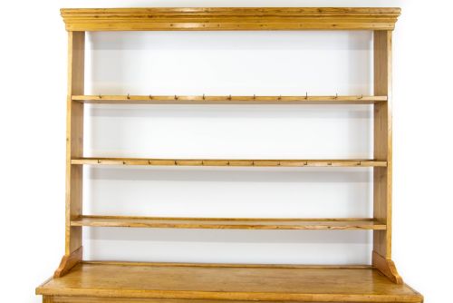 fig 2. Antique Victorian Pine Dresser and Rack