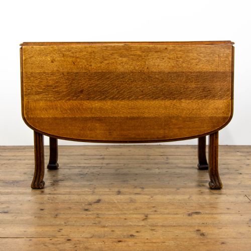 Antique Oak Drop Leaf Dining Table