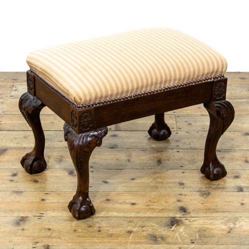 Antique Georgian Mahogany Footstool