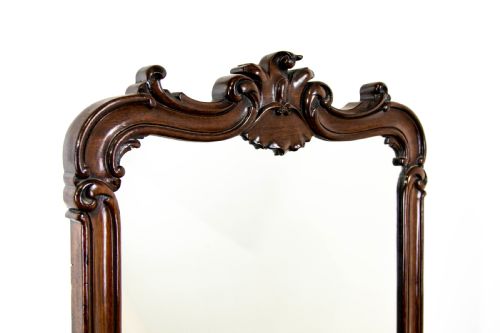 fig 2. Antique Victorian Mahogany Vanity Mirror