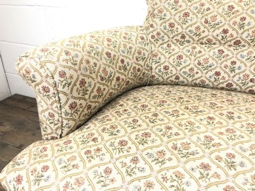 fig 1. Antique Victorian Gold Floral Three Piece Suite