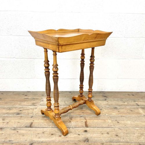 Antique Tray Top Hallway Table