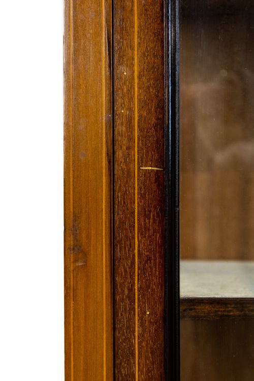 fig 1. Edwardian Mahogany Inlaid Glass Display Cabinet
