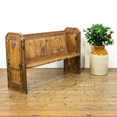 fig 1. Rustic Antique Pine Pew