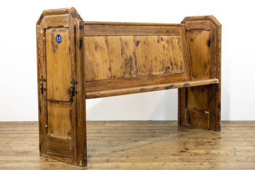 fig 2. Rustic Antique Pine Pew