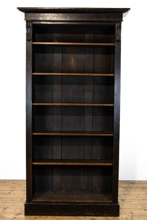 fig 1. Early 20th Century Antique Oak Bookcase