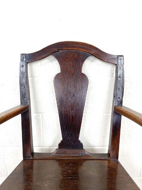 fig 2. Antique Welsh Oak Farmhouse Armchair