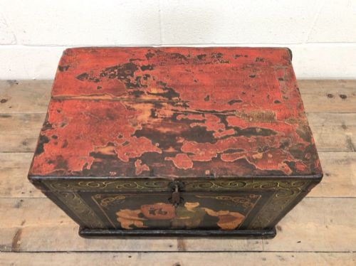 fig 1. Small Antique Chinese Painted Box