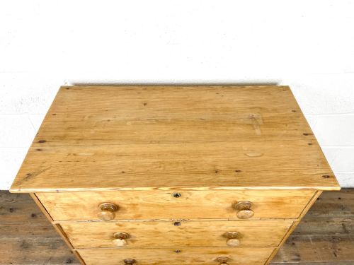 fig 2. Antique Pine Chest of Drawers