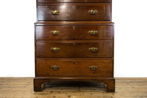 fig 1. Antique Welsh Oak Chest on Chest