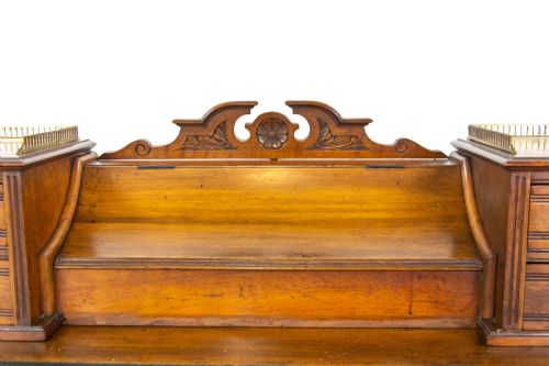 fig 2. Victorian Walnut Writing Desk by Jas Shoolbred & Co.