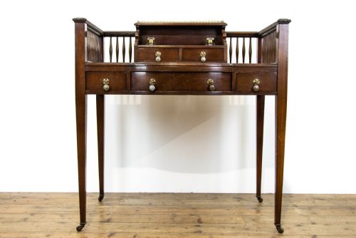 fig 1. Antique Edwardian Mahogany Writing Desk